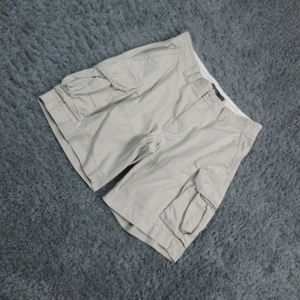 Polo Ralph Lauren Shorts Mens 36 Khaki Cargo Classic Polo Chino Pockets 34x10*